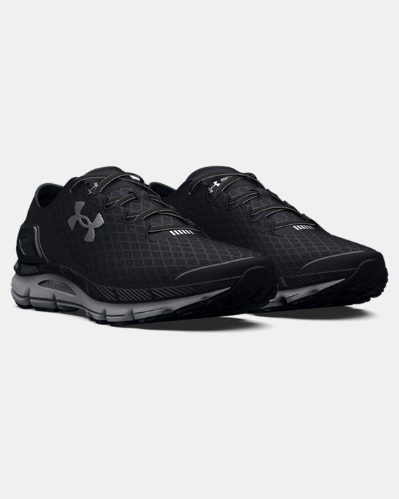 Unisex UA SpeedForm® Gemini Running Shoes, Black, pdpMainDesktop image number 3